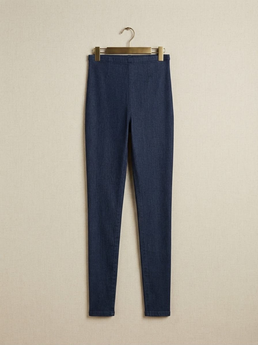 Pantalon-Leggin inspo sol MEZCLILLA corte Skiny con Push Up y compresión de abdomen.
