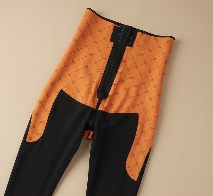 Leggins entubado con cierre trendy inspo sol con control cintura y PUSH UP