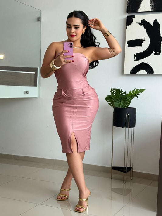 Vestido Straple Cargo