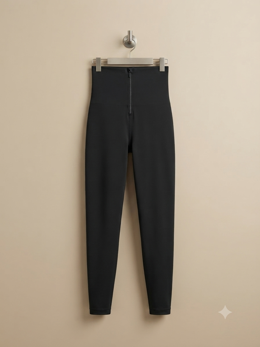Leggins entubado con cierre trendy inspo sol con control cintura y PUSH UP