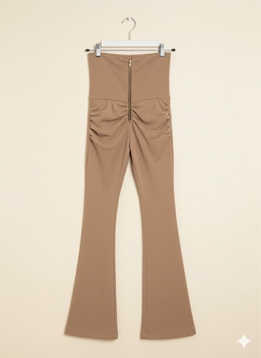 Leggins LYCRA SANTONY corte campana con cierre y Push Up