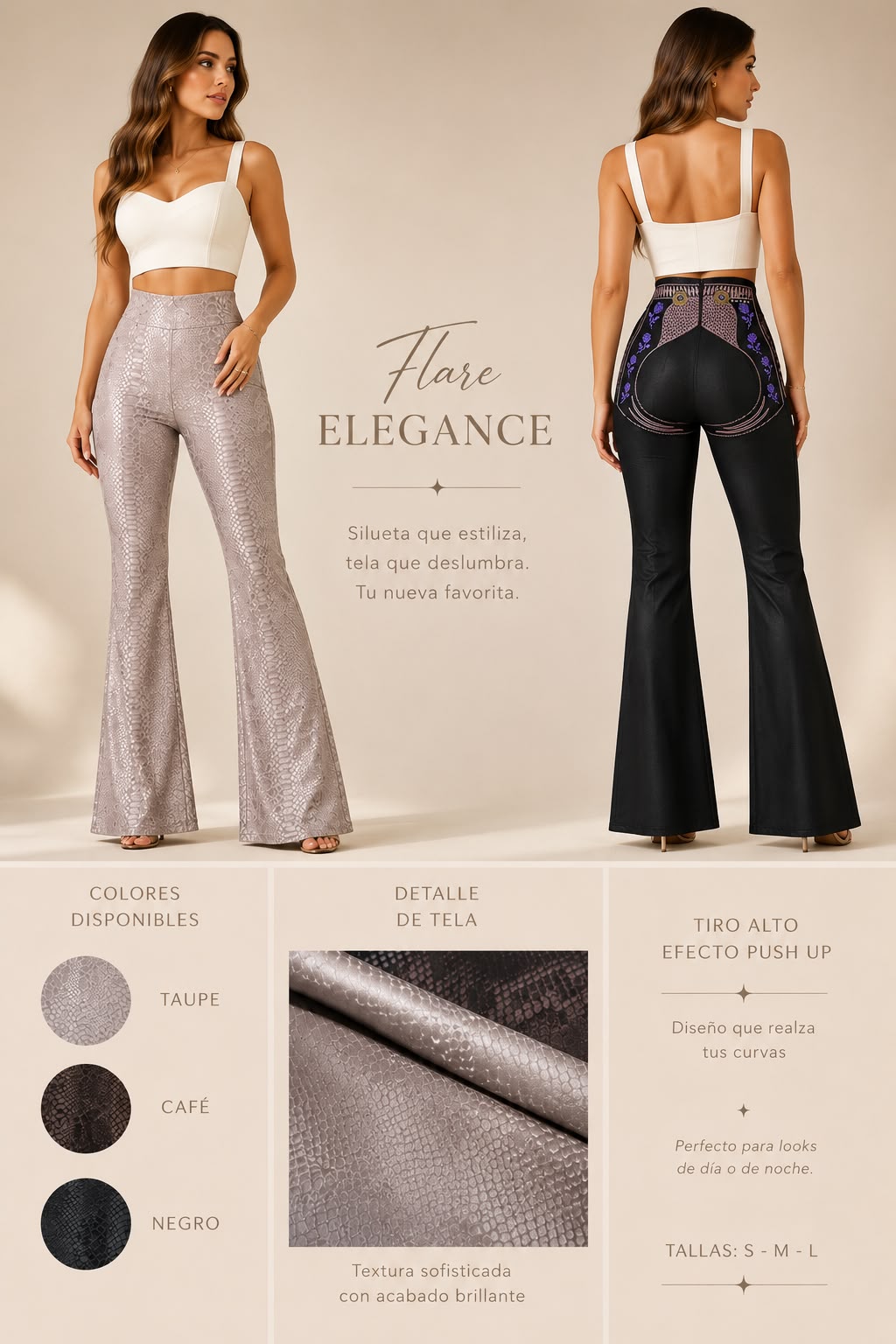 Leggins Inspo Sol animal print de vinipiel con PUSH UP levanta glúteo efecto operada.