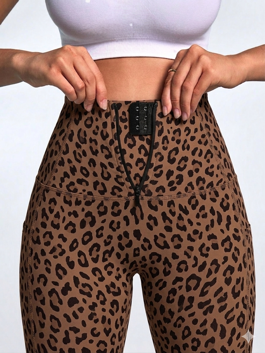Leggins animal print entubado con faja y push up | Inspo-Tipo Sol