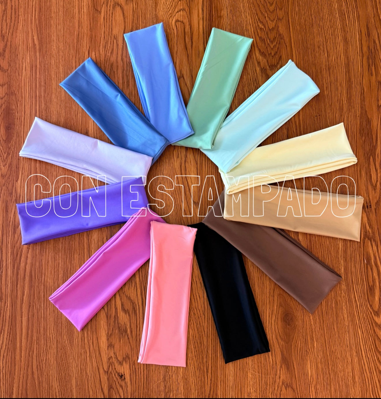 Docena de diademas con ESTAMPADO DE YOGA