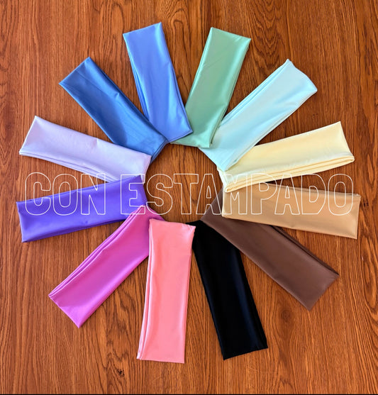 Docena de diademas con ESTAMPADO DE YOGA