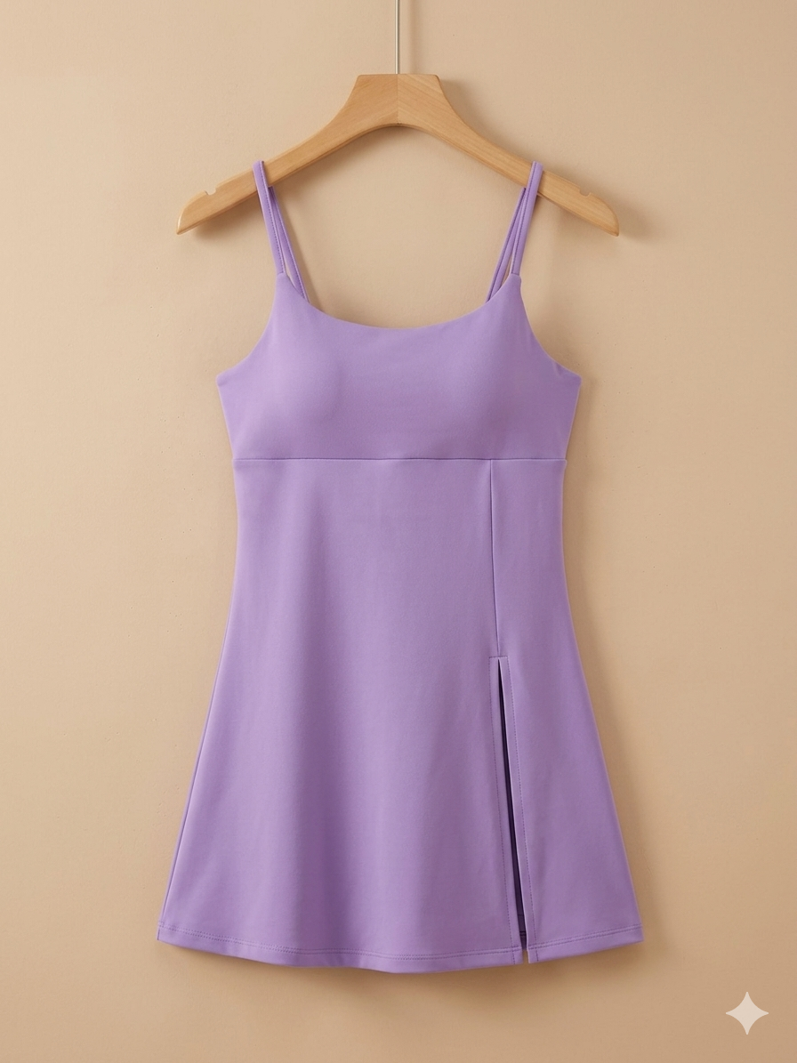 Vestido sport con short y detalle