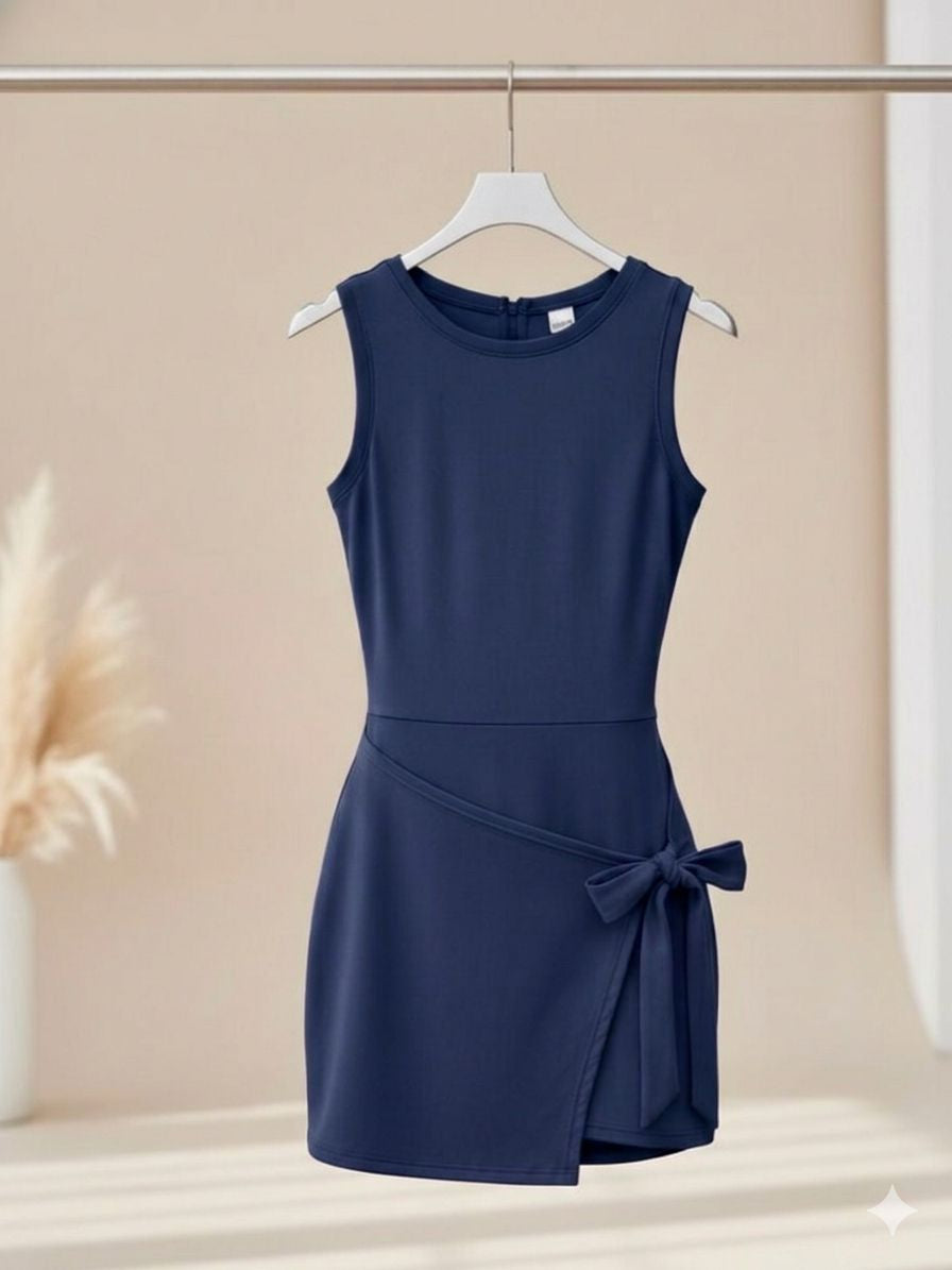 Vestido deportivo cruzado de resaque de lycra