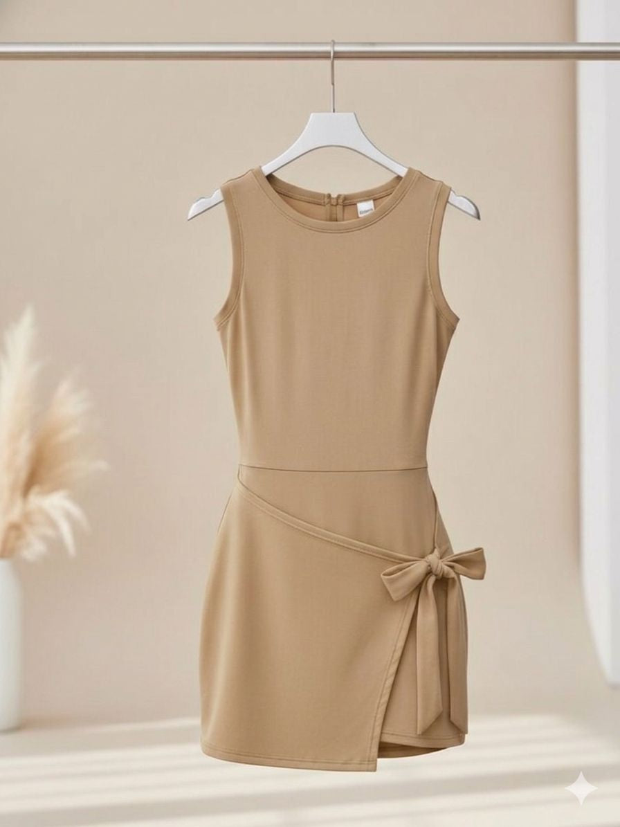 Vestido deportivo cruzado de resaque de lycra