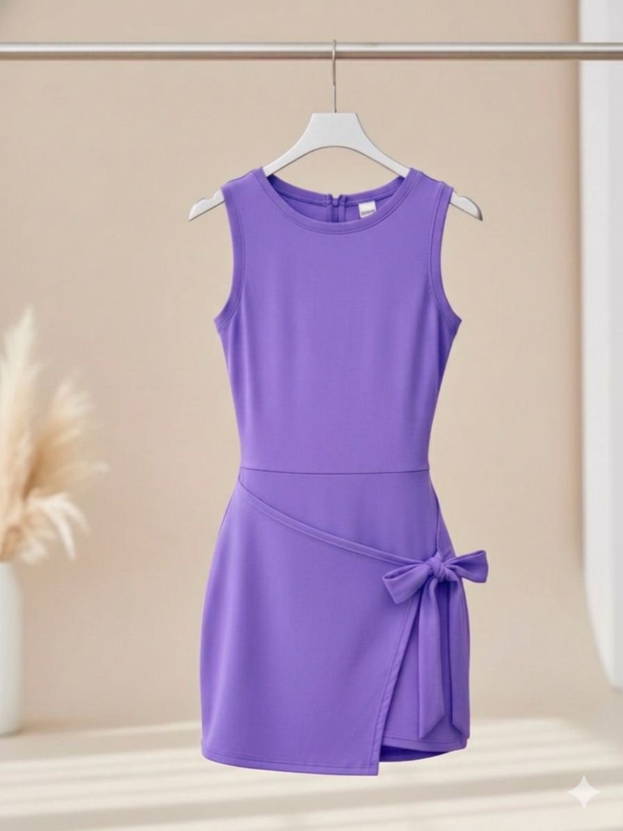 Vestido deportivo cruzado de resaque de lycra