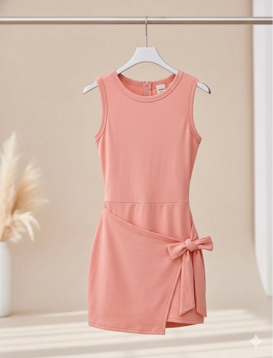 Vestido deportivo cruzado de resaque de lycra